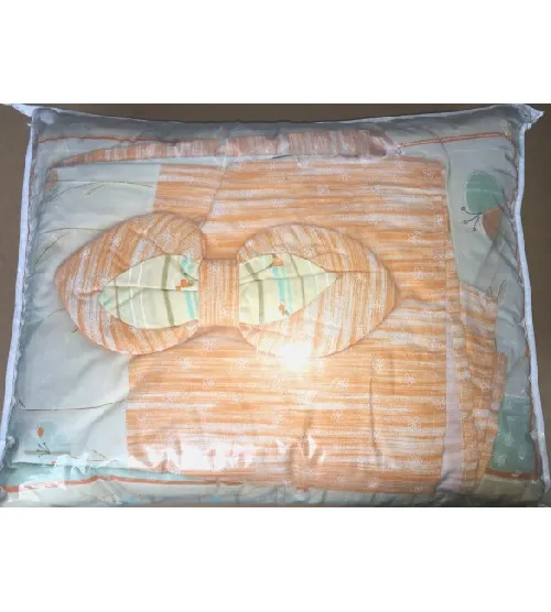 Bērnu gultas veļa: 4 daļas DREWEX Kolorino MOM&BABY K-4 orange F-090