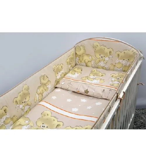 Bērnu gultas veļa: 5 daļas Ankras MIKA beige K-5 (135, 360 cm)