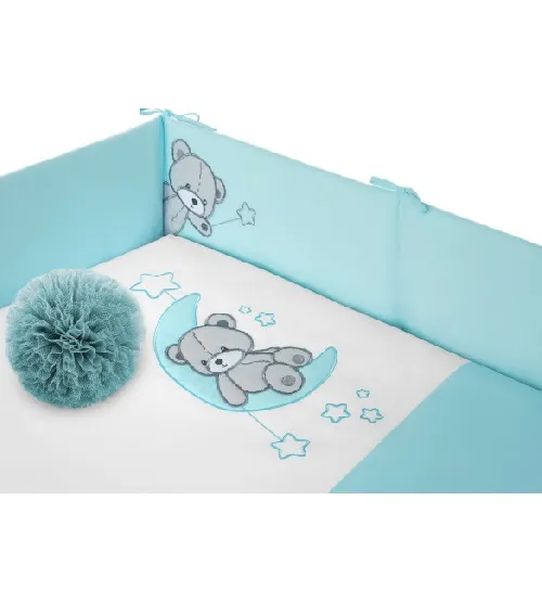 Bērnu gultas veļa: 5 daļas Ankras TEDDY BEAR turkus K-5 (135, 180) P02-0022