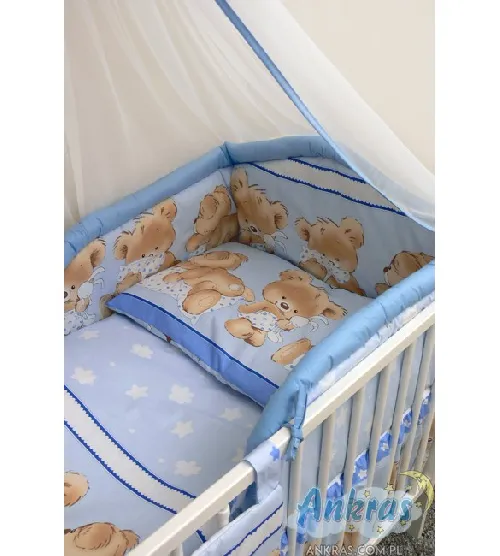 Bērnu gultas veļa: 6 daļas Ankras OWLS-HEARDS K-6 grey (135, 360)