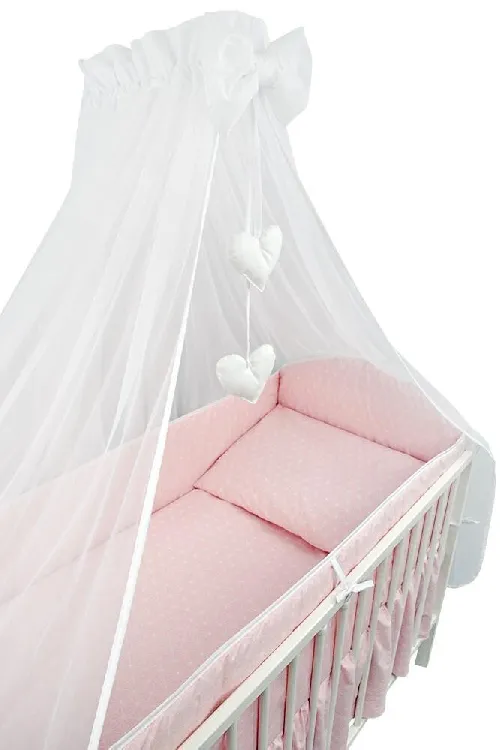 Bērnu gultas veļa: 6 daļas Ankras ROSETTE pink K-6 (135, 360)