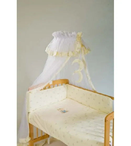 Bērnu gultas veļa: 6 daļas Puchatek SONIA FAMILY K-6 beige (135,180)