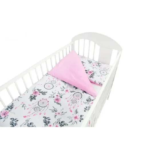 Bērnu gultas veļa Virspalags + Spilvendrāna 120x90 Ankras DREAMCATCHER pink K-2T120