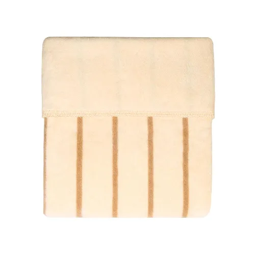 Bērnu plediņš 100x150 cm Womar BEIGE/ECRU STRIPES KB-053
