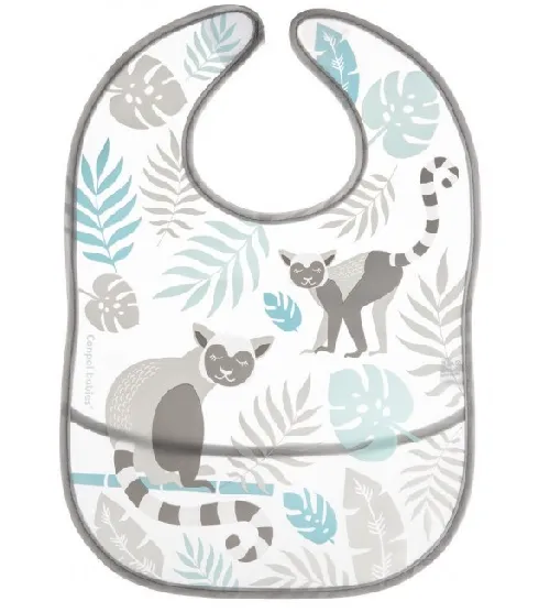 Bērnu priekšautiņš ar kabatu PVH Canpol babies JUNGLE grey 9/238