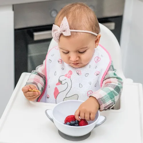 Bērnu priekšautiņš Babyono 833 "I CAN ALMOST FEED MYSELF"