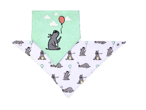 Bērnu priekšautiņš-lakatiņš 2 gb. BabyOno DOGGIE 879/02