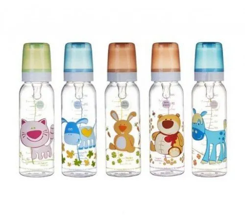 Bērnu pudele 250ml Canpol Jautrie Zvēriņi 841