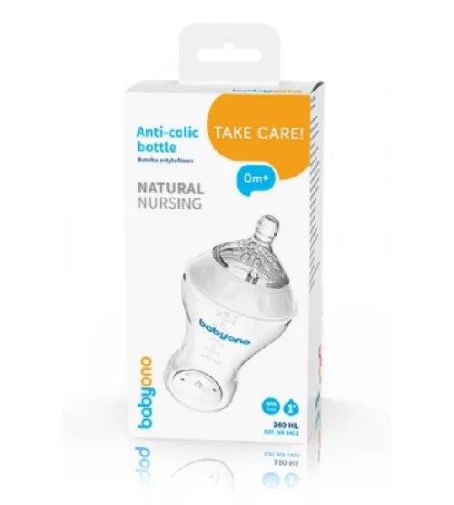 Bērnu pudele anti-colic 260ml Babyono NATURAL NURSING 1451