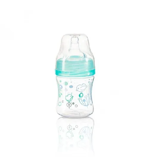 Bērnu pudele ar plato kakliņu 120ml BabyOno mint 402/01