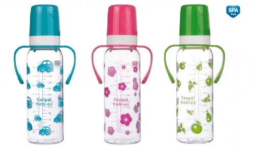 Bērnu pudele ar rokturiem 250ml Canpol 815