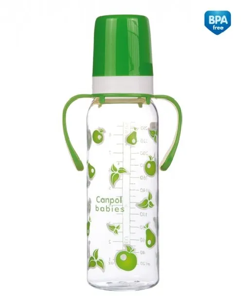 Bērnu pudele ar rokturiem 250ml Canpol 815