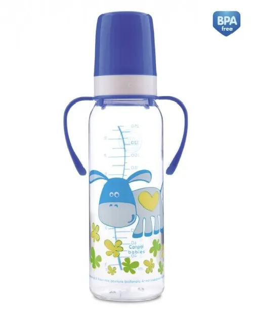 Bērnu pudele ar rokturiem 250ml Canpol 845
