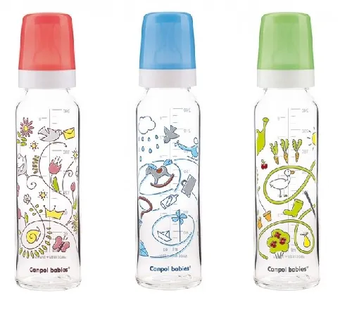 Bērnu pudele ar zīmējumu 240ml Canpol 201