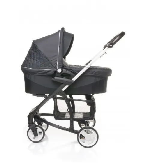Bērnu rati 2 vienā universālie 4BABY ATOMIC DUO 2in1 dark grey