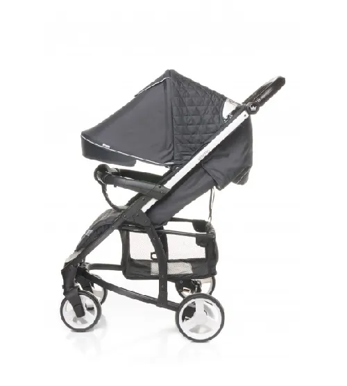 Bērnu rati 2 vienā universālie 4BABY ATOMIC DUO 2in1 dark grey