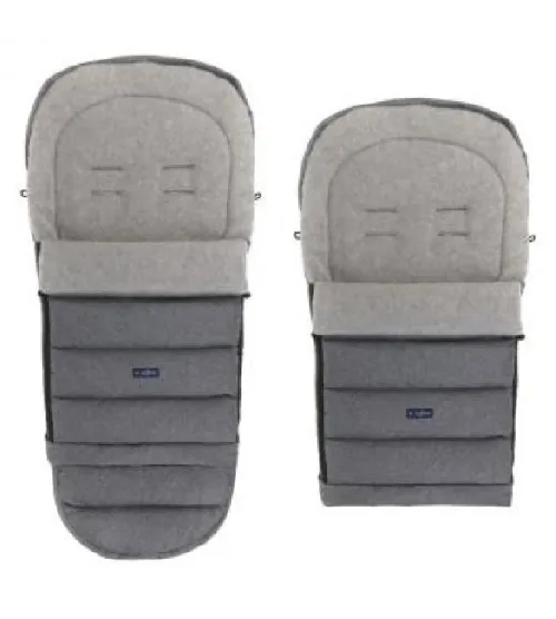 Bērnu ratu guļammaiss Womar iGROW 2.0 Wool Premium grey melange grey IGW-004
