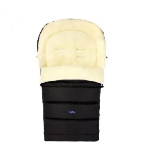 Bērnu ratu guļammaiss Womar iGROW Wool Black S20m-011