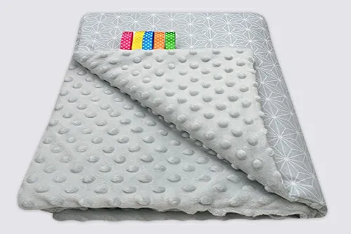 Bērnu sedziņa Divpusēja 75x100 cm ANKRAS MINKY beige-ecri
