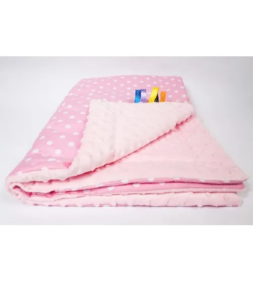 Bērnu sedziņa Divpusēja 75x100 cm ANKRAS MINKY beige-ecri