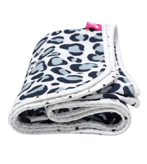 Bērnu sedziņa Divpusēja 95x100 cm PRE-WASHED blue ocelot 056/166