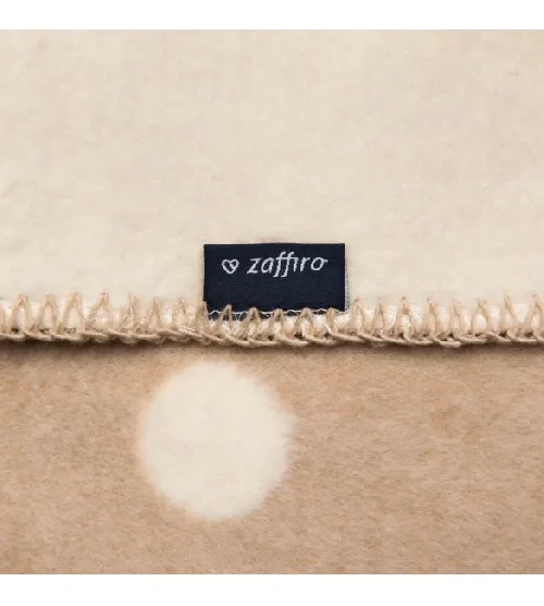 Bērnu sedziņa - plediņš 150 x100 cm 100% kokvilna Womar ECRU/BEIGE SPOTS KB-025