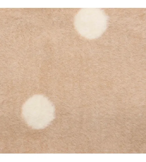 Bērnu sedziņa - plediņš 150 x100 cm 100% kokvilna Womar ECRU/BEIGE SPOTS KB-025