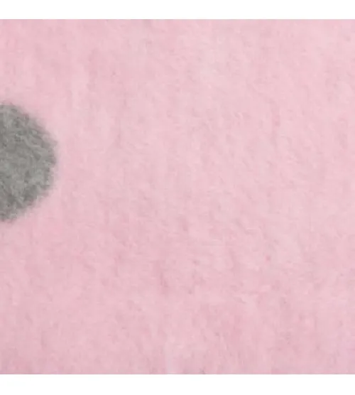 Bērnu sedziņa - plediņš 75 x 100 cm 100% kokvilna Womar PINK/GREY SPOTS KB-023