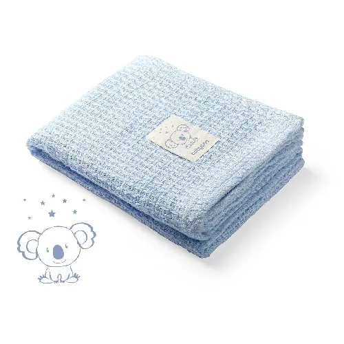 Bērnu sedziņa - plediņš Trikotāža 75 x 100 cm BabyOno BAMBOO blue 479/02