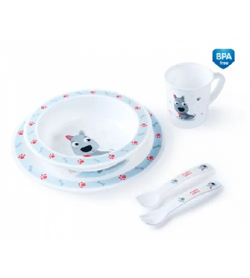 Bērnu trauku komplekts Canpol 4/401red