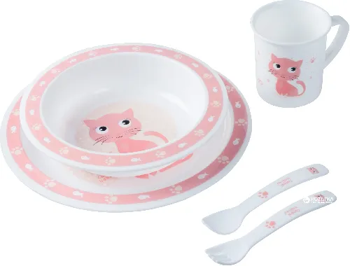 Bērnu trauku komplekts Canpol 4/401 pink
