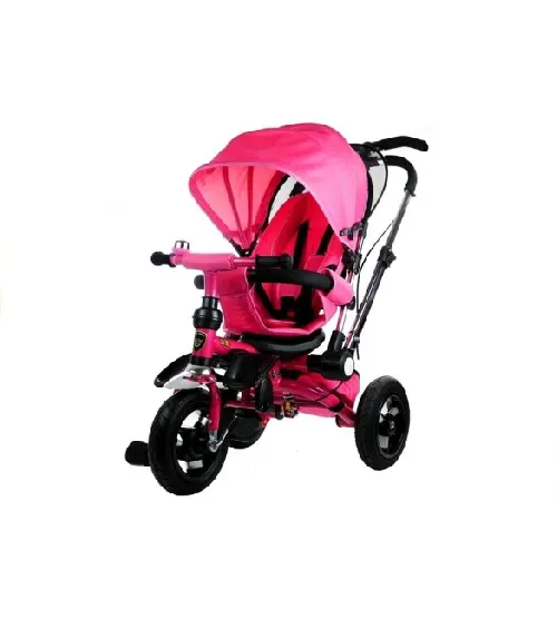 Bērnu trīsritenis ar pumpējamiem riteņiem PRO700 pink 3793