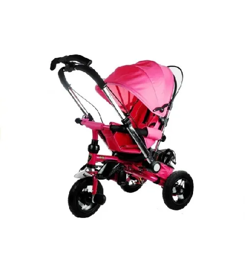 Bērnu trīsritenis ar pumpējamiem riteņiem PRO700 pink 3793