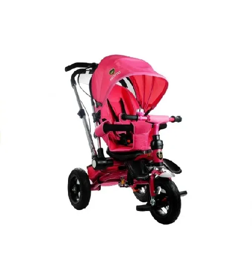 Bērnu trīsritenis ar pumpējamiem riteņiem PRO700 pink 3793