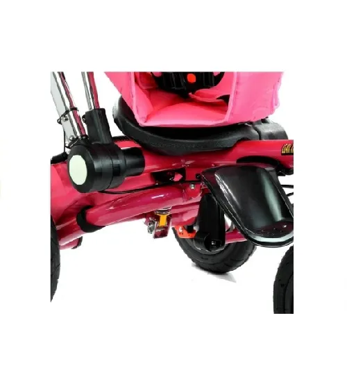 Bērnu trīsritenis ar pumpējamiem riteņiem PRO700 pink 3793