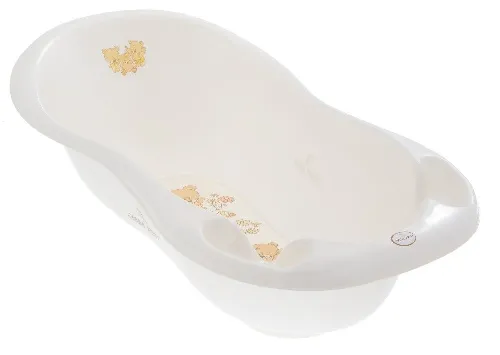 Bērnu vanna ar korķi 102 см TegaBaby BEAR LUX white pearl MS-005