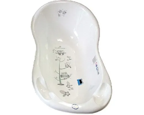 Bērnu vanna ar korķi 102 сm TegaBaby OWLS LUX white SO-005