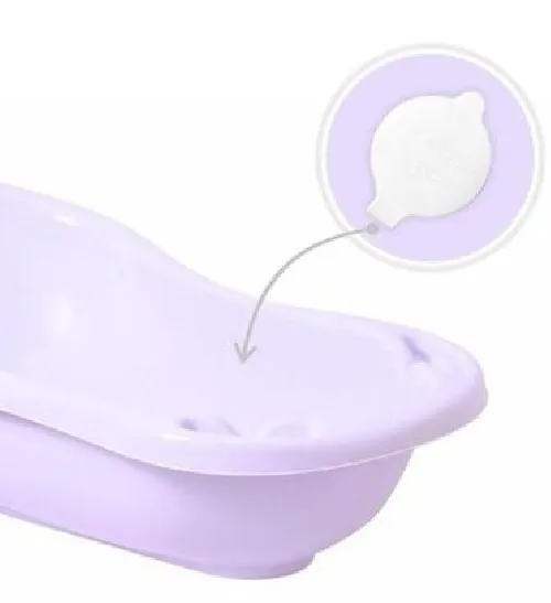 Bērnu vanna ar korķi 102 сm TegaBaby OWLS LUX white SO-005
