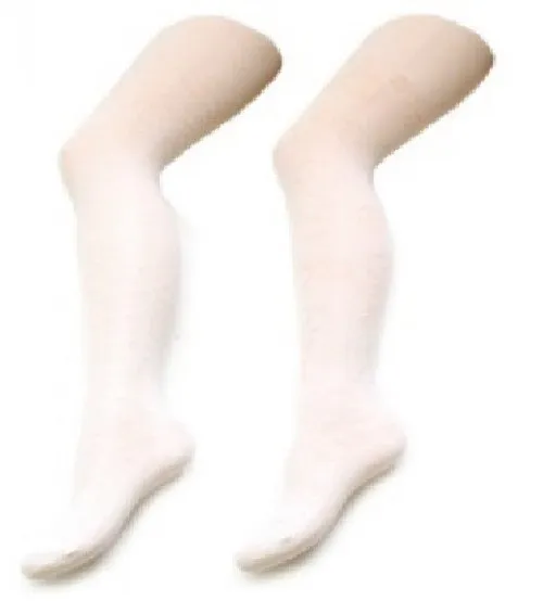 Bērnu zeķubikses 104-110 cm baltas ažūra RA-15-104-110