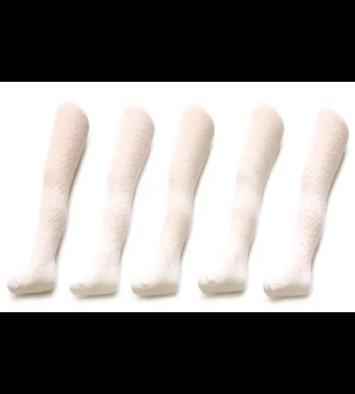 Bērnu zeķubikses 92-98 cm baltas žakarda kokvilna RA-07-WHITE-92-98