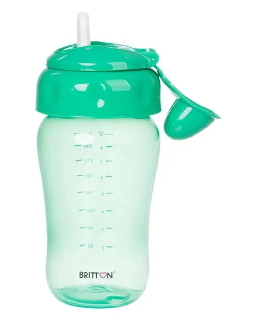 Britton Non-spill Soft Spout Cup Green Бутылочка непроливайка с мягким наконечником 270 мл