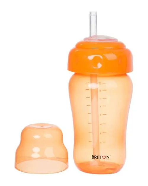 Britton Non Spill Straw Cup Krūzīte 270 ml