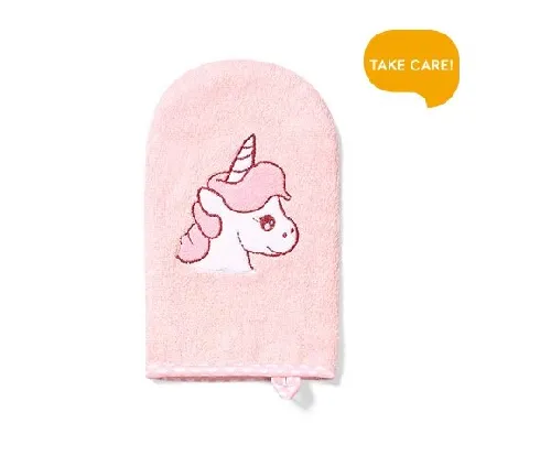 Cimdiņš mazgāšanai Bambusa Babyono pink 347/01