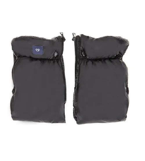 Divdaļīgie ratu cimdi Womar PLUSH BLACK M-045