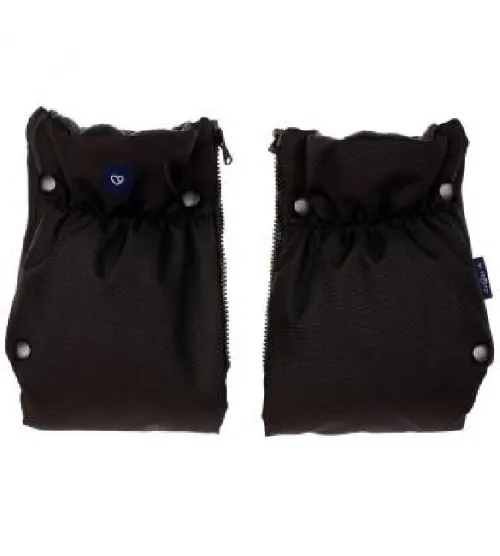 Divdaļīgie ratu cimdi Womar PLUSH BLACK M-045
