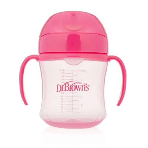 Dr.Browns Soft Spout Pink Pudelīte ar mīksto snīpi, 180ml