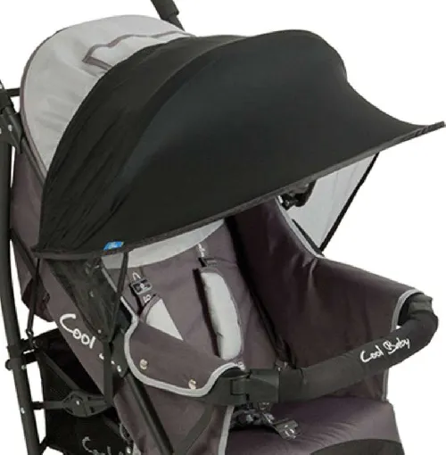 Fillikid Sun shade Optima Dot Saules staru aizsargs Melns ar baltiem punktiņiem (Universālais)