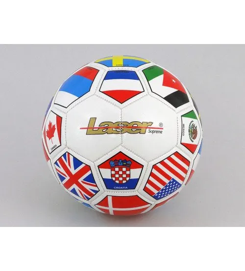 Futbola bumba Laser 437296 Ar dažādiem karogiem