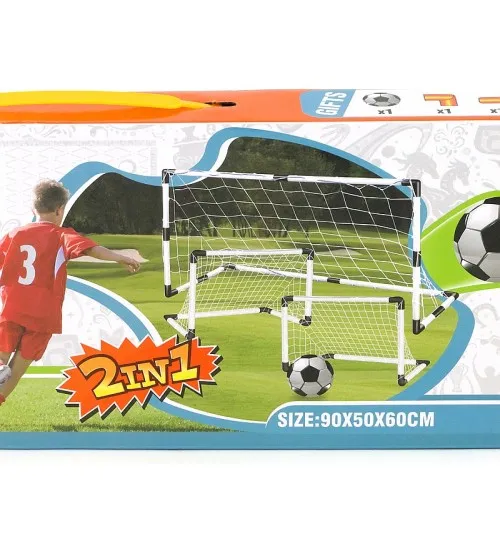 Futbola vārti 1 lieli vai 2 mazie + 1 mazā bumba 472013