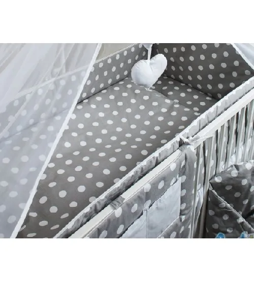 Gultas veļas komplekts no 2 daļām Ankras DOTS grey K-2 120x90